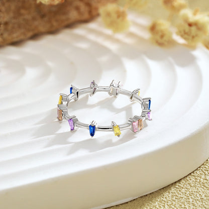 [Rosla]Unique Trapezoid Cut Daily Ring