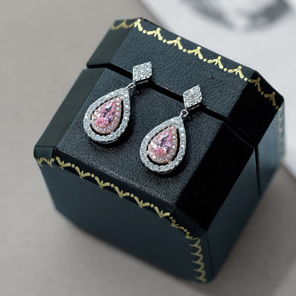 [Rosla]Ornate Delicate Water Drop Shape Banquet Earrings