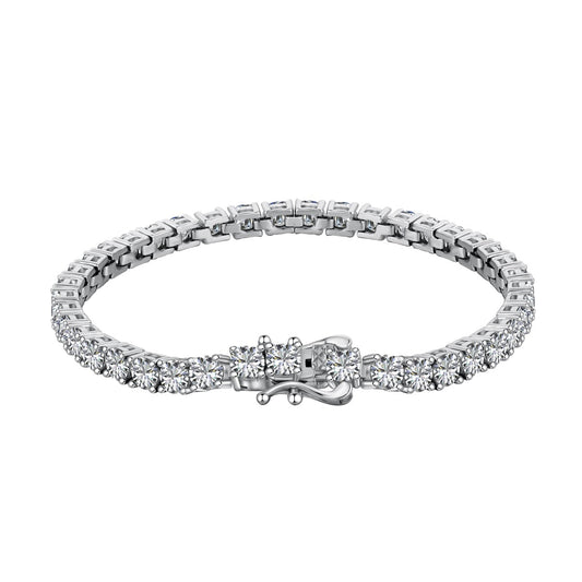 [Rosla]Luxurious Ornate Round Cut Tennis Bracelet