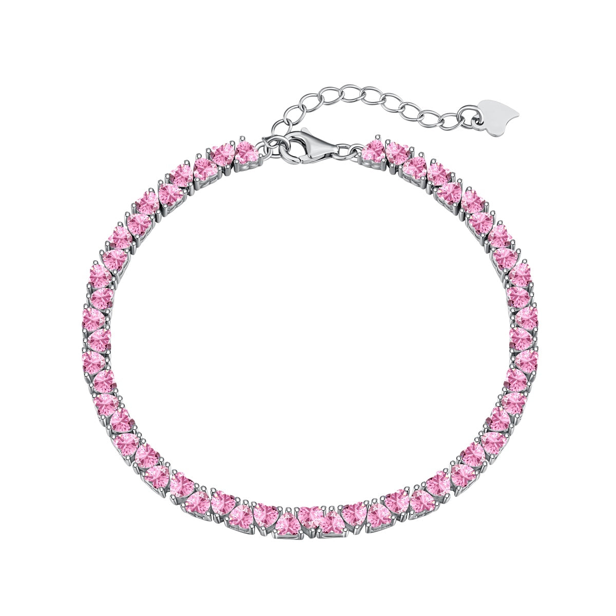 [Rosla]Dazzling Romantic Heart Shape Lover Bracelet