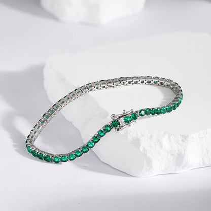 [Rosla]Radiant Colorful Round Cut Party Bracelet
