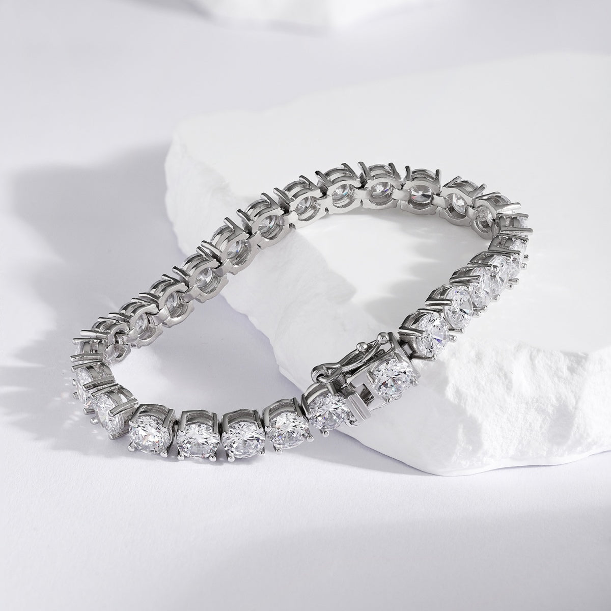 [Rosla]0.75 Carat Dazzling Round Cut Wedding Bracelet