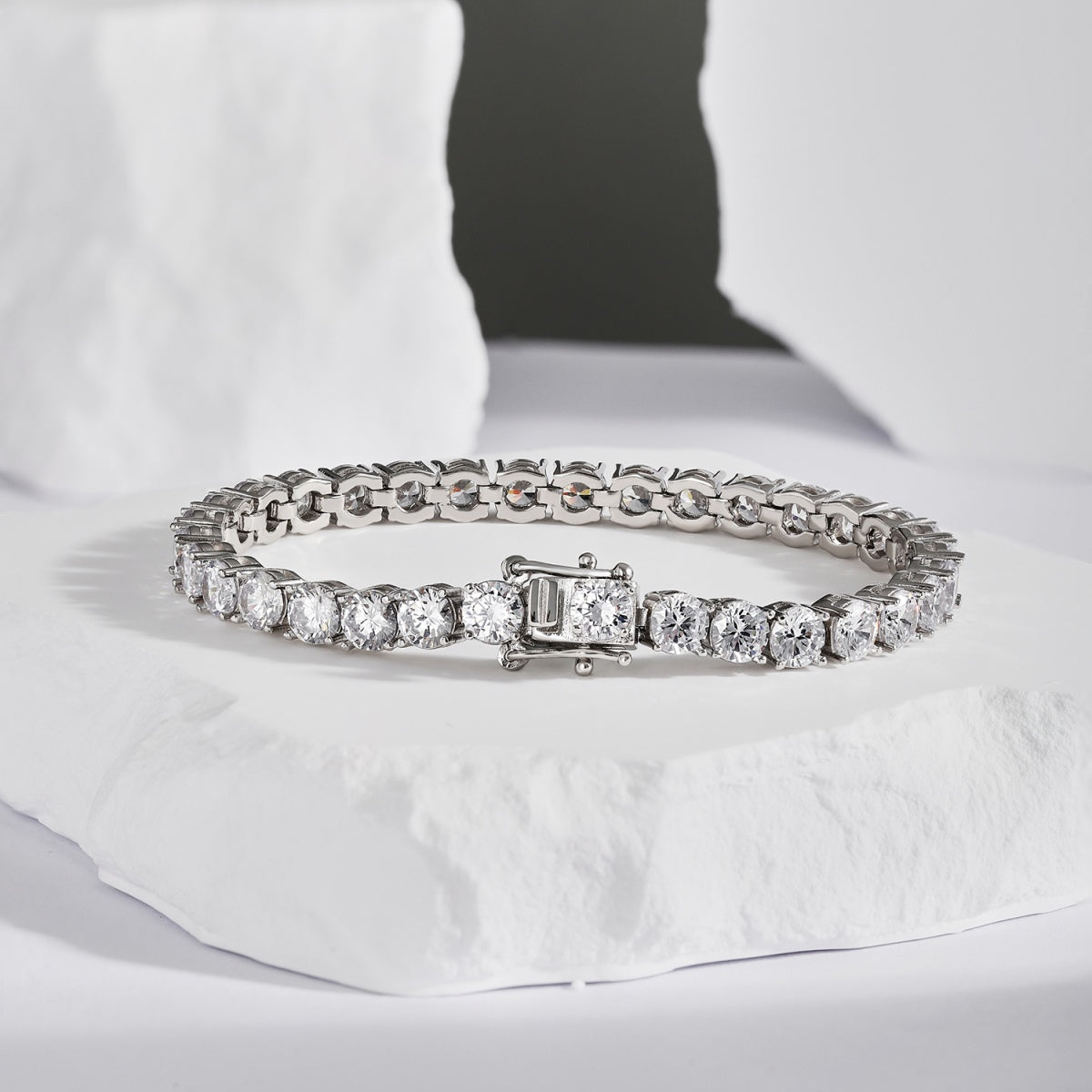 [Rosla]Ornate Sparkling Round Cut Wedding Bracelet