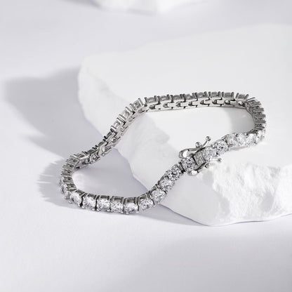 [Rosla]Luxurious Ornate Round Cut Tennis Bracelet