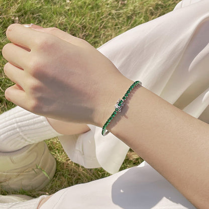 [Rosla]Radiant Colorful Round Cut Party Bracelet