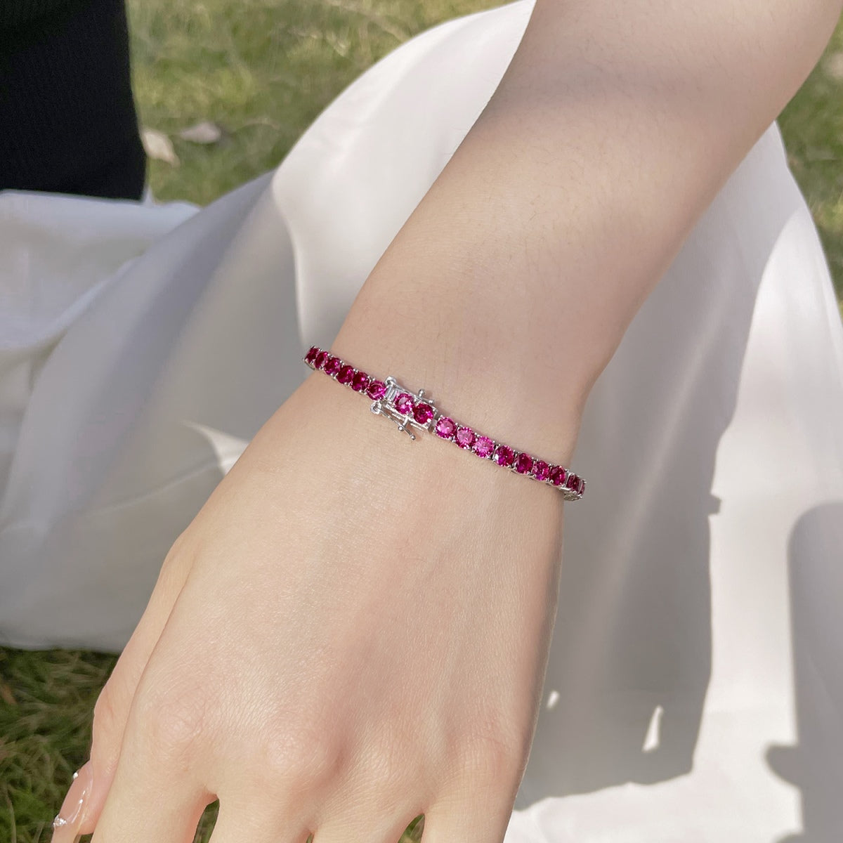 [Rosla]Radiant Colorful Round Cut Party Bracelet
