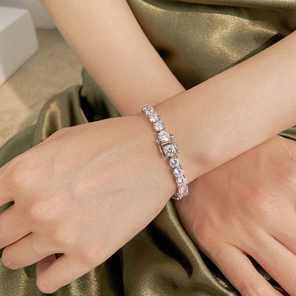 [Rosla]0.75 Carat Dazzling Round Cut Wedding Bracelet