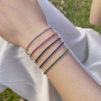 [Rosla]Radiant Colorful Round Cut Party Bracelet