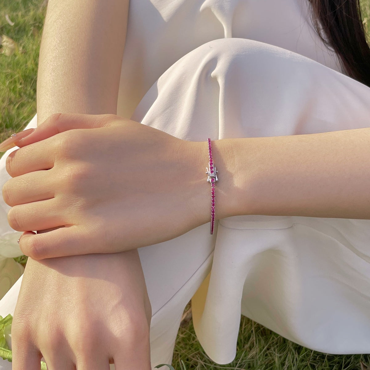 [Rosla]Radiant Colorful Round Cut Party Bracelet