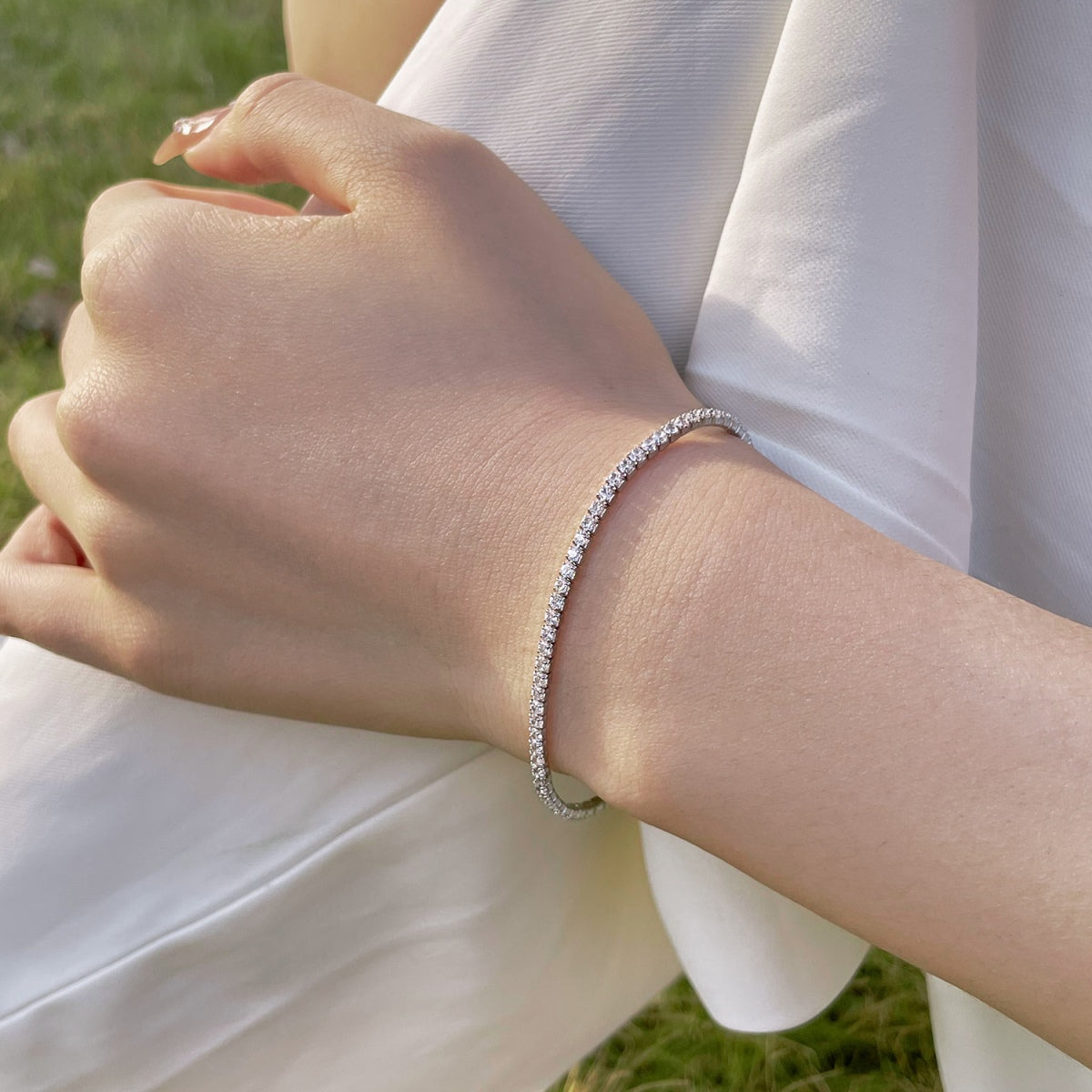 [Rosla]Radiant Colorful Round Cut Party Bracelet