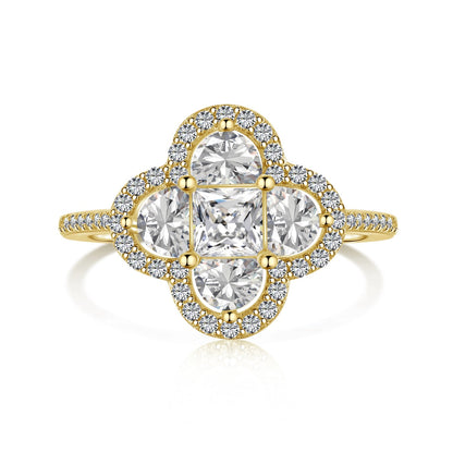 [Rosla]Luxurious Eternity Flower Shape Banquet Ring
