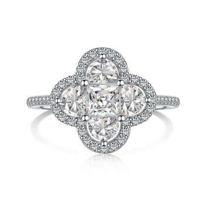 [Rosla]Luxurious Eternity Flower Shape Banquet Ring