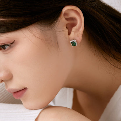 [Rosla]Luxurious Dainty Emerald Cut Banquet Earrings