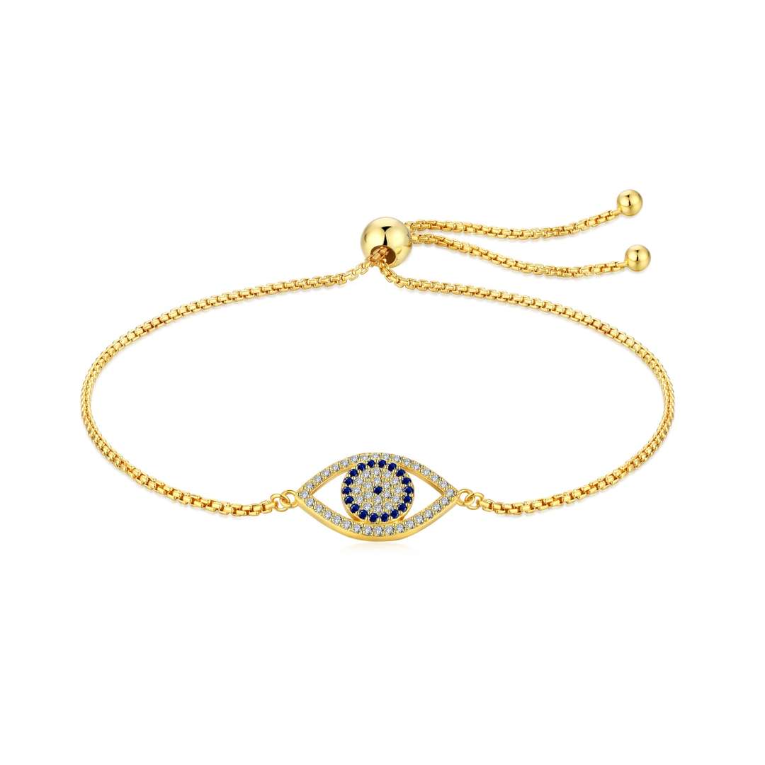 [Rosla]Dazzling Eye Shape Necklace