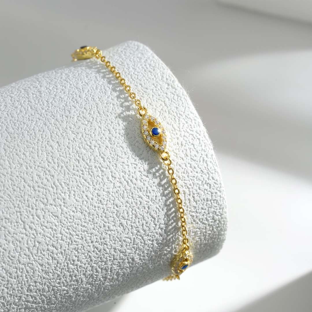 [Rosla]Evil Eye Shape Pendent Necklace