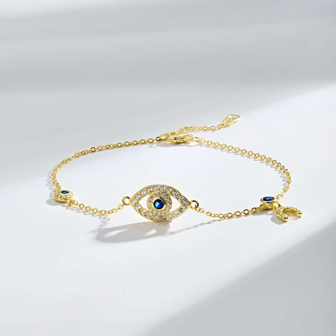 [Rosla]Dainty Eye Shape Necklace