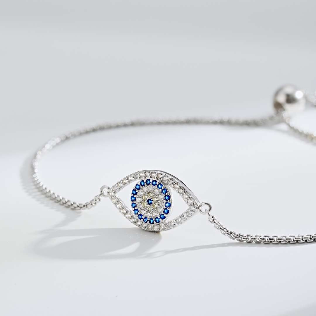 [Rosla]Dazzling Eye Shape Necklace
