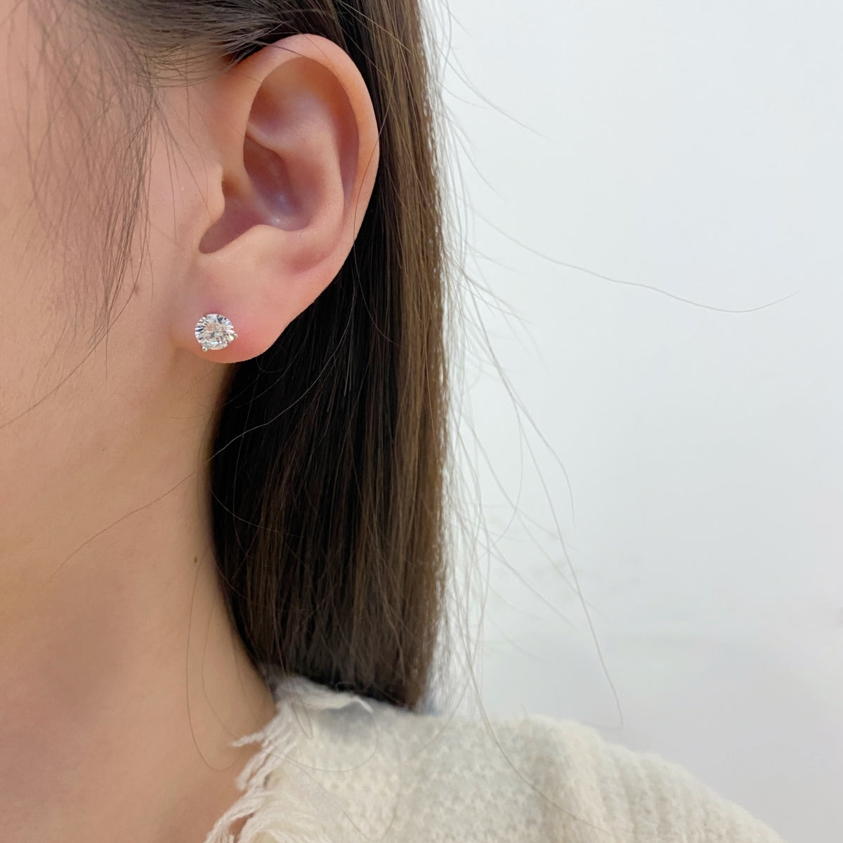 [Rosla]Dainty Round Shape Earrings