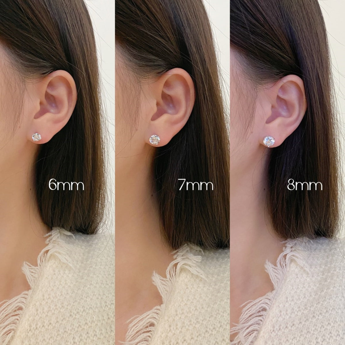 [Rosla]Dainty Round Shape Earrings