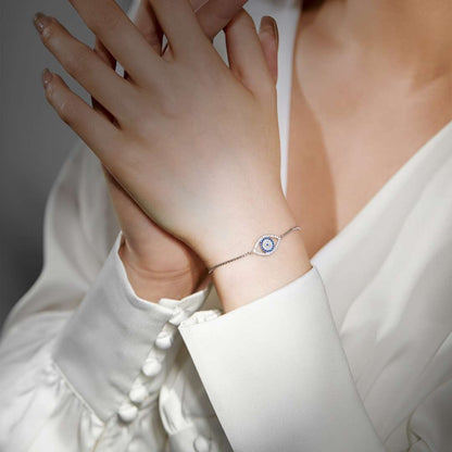 [Rosla]Dazzling Eye Shape Necklace