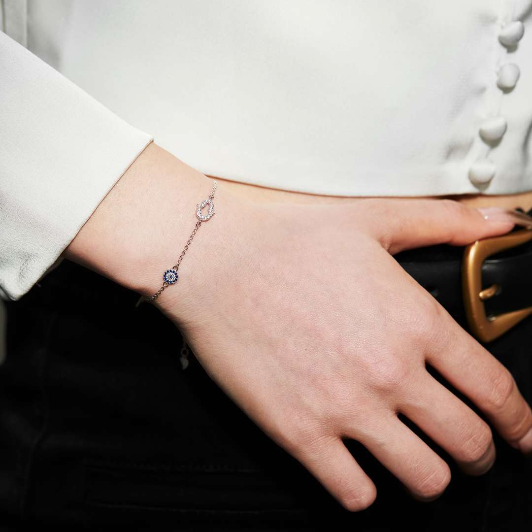 [Rosla]Gost Shape & Round Shape Necklace