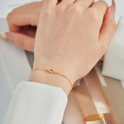 [Rosla]Evil Eye Shape Necklace