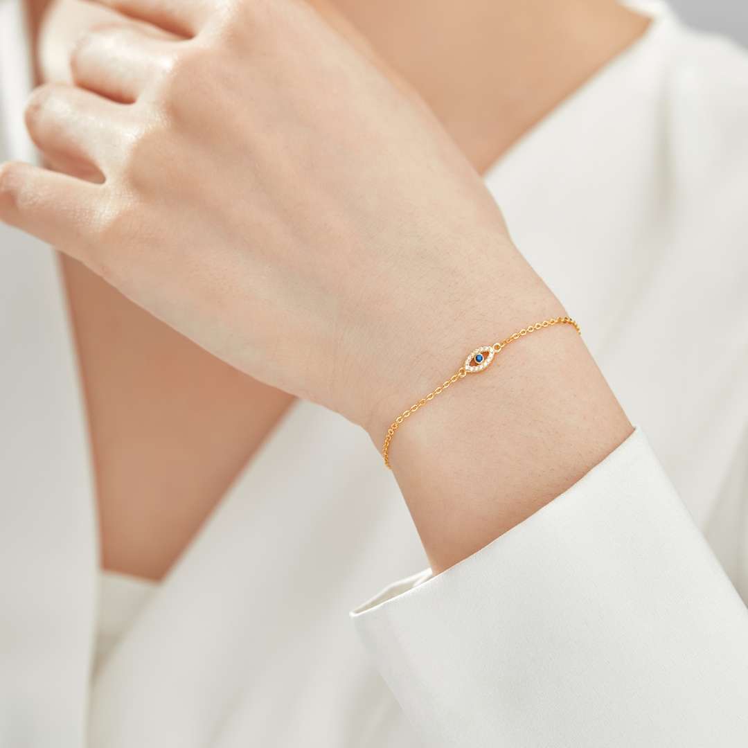 [Rosla]Evil Eye Shape Necklace