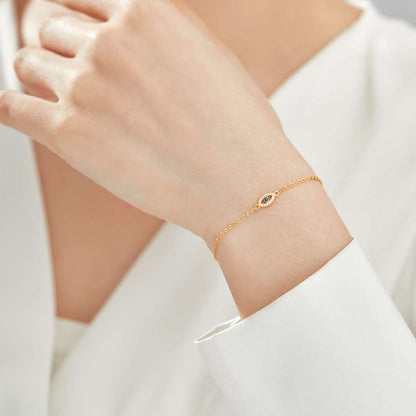 [Rosla]Evil Eye Shape Necklace