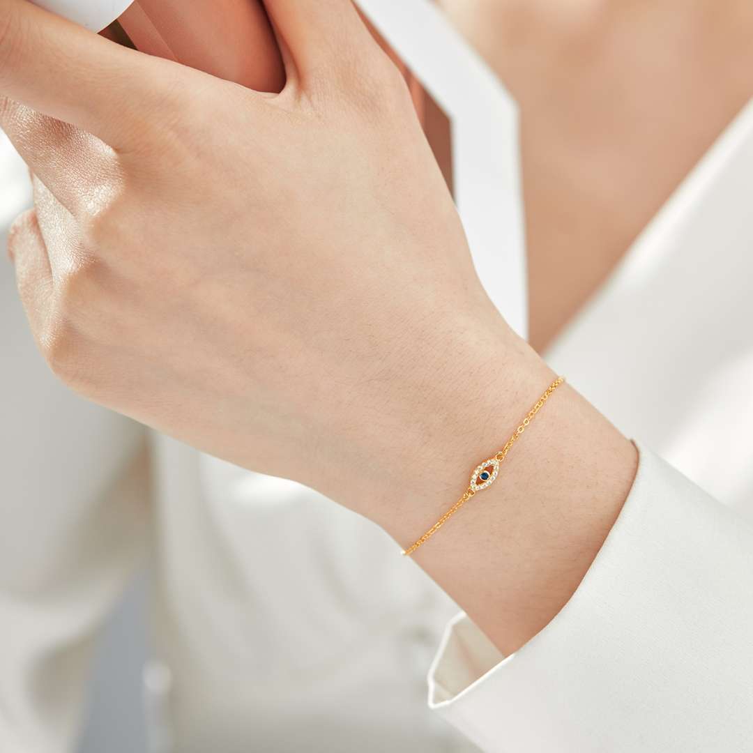 [Rosla]Evil Eye Shape Necklace