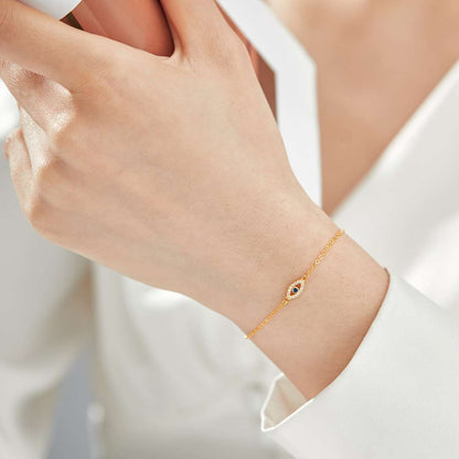 [Rosla]Evil Eye Shape Necklace