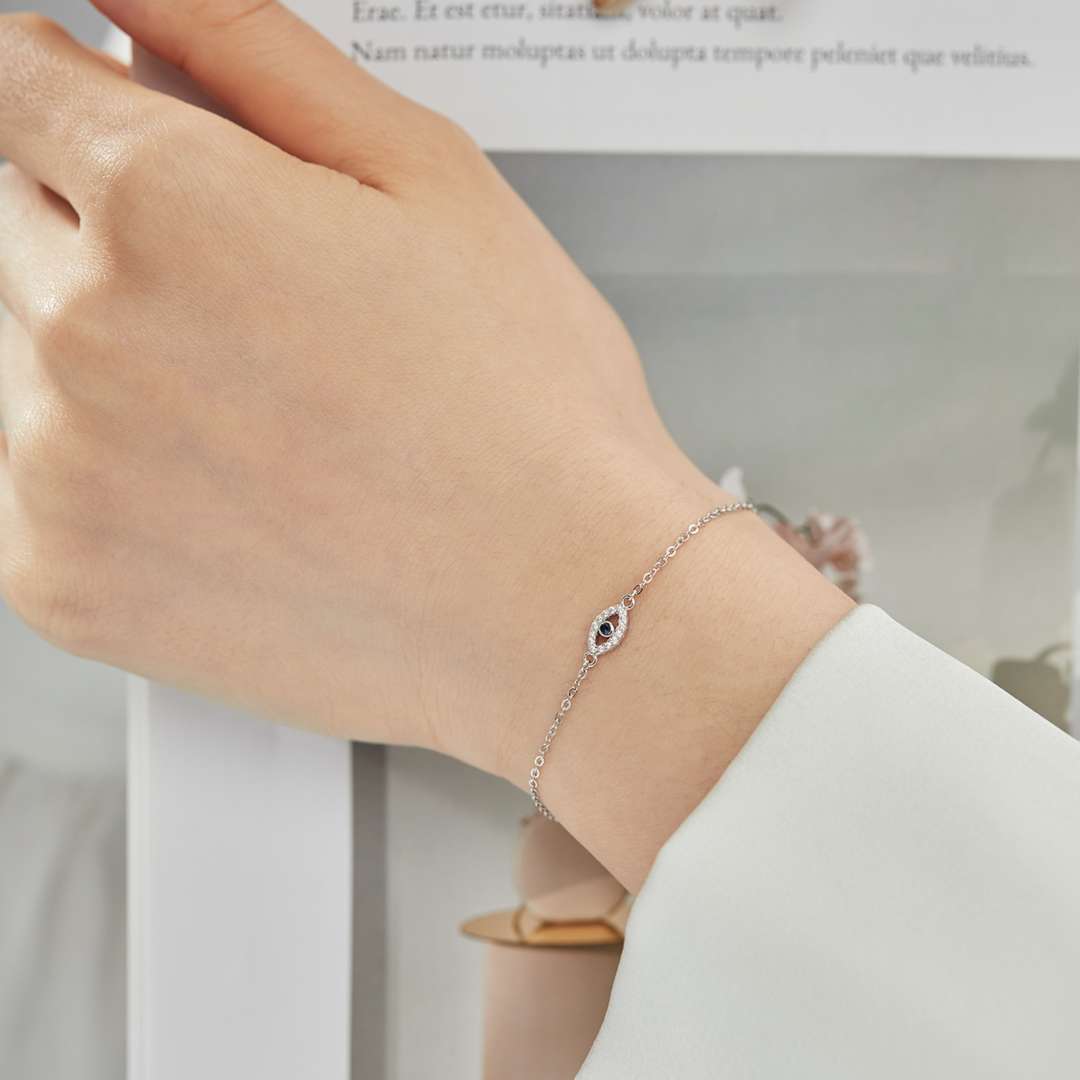 [Rosla]Evil Eye Shape Necklace