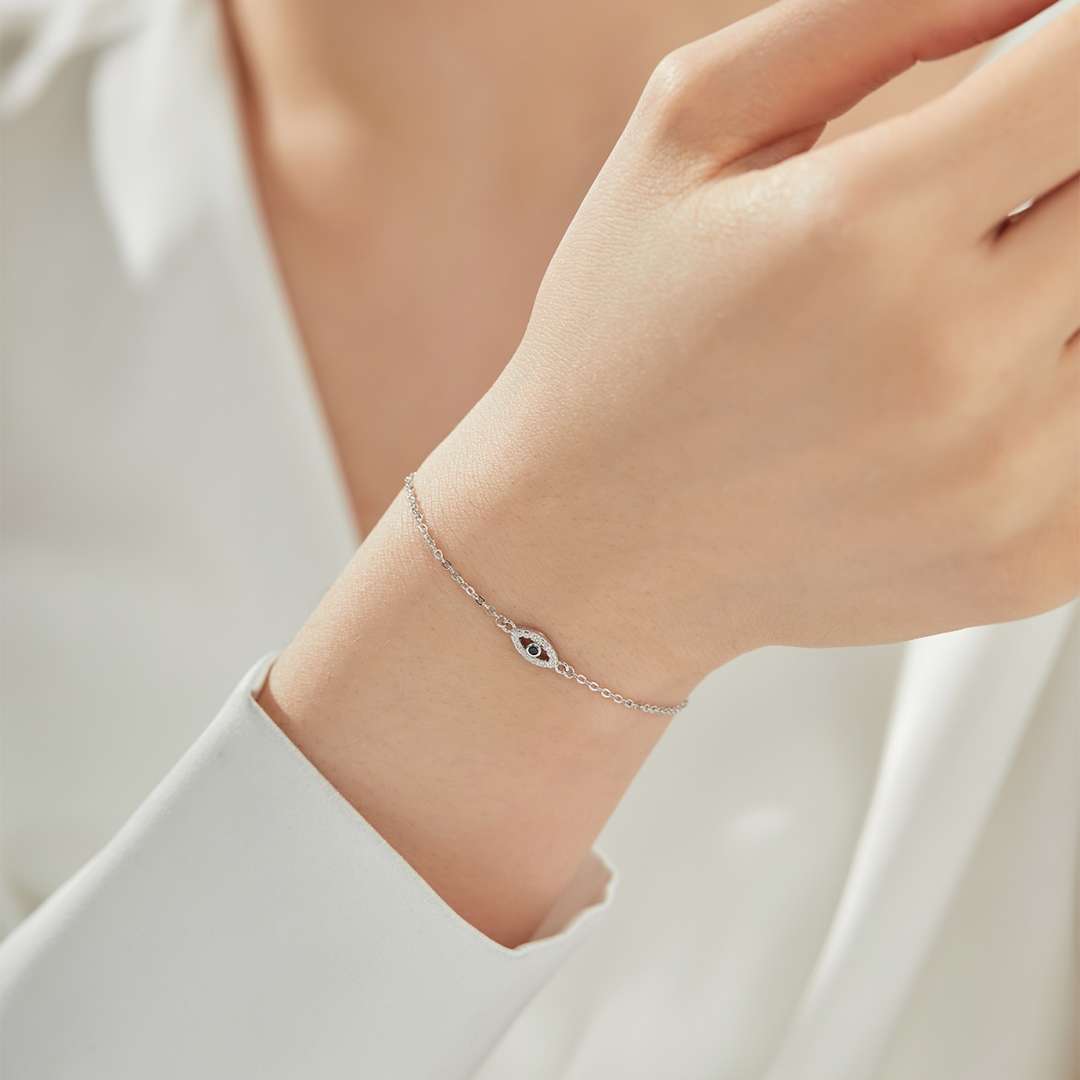 [Rosla]Evil Eye Shape Necklace