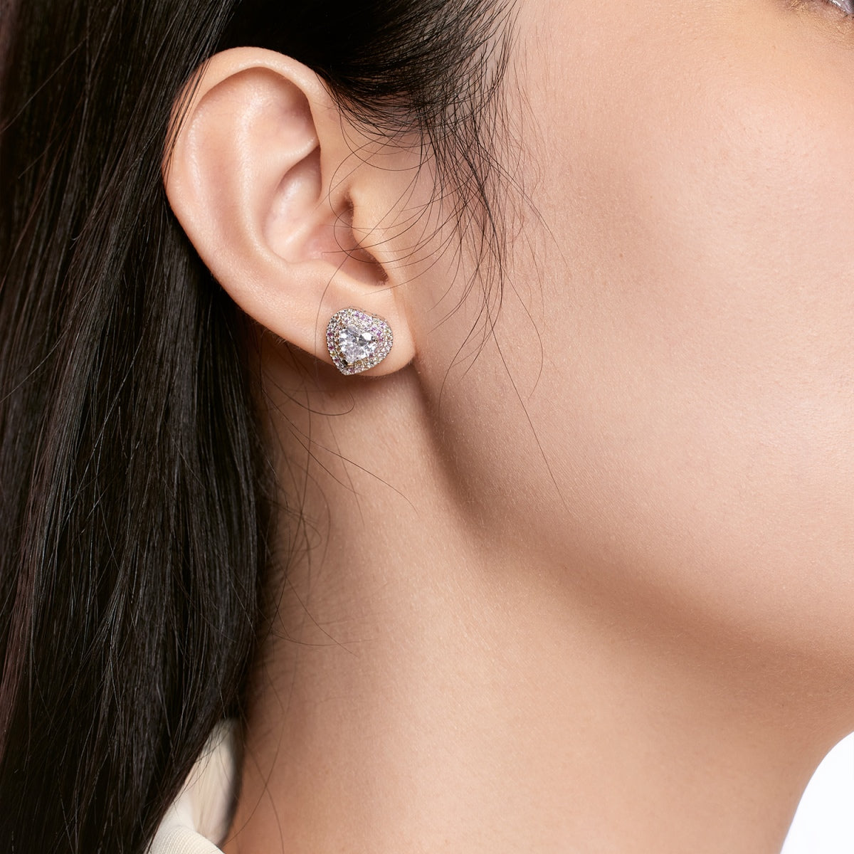 [Rosla]Dazzling Heart Shape Lover Earrings