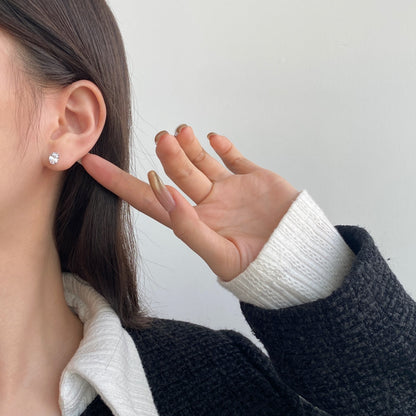 [Rosla]Oval Classic Dignified Elegant Earrings