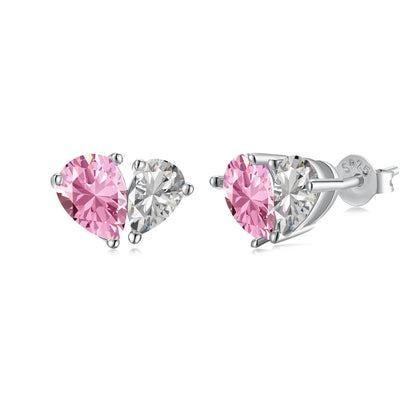[Rosla]Dazzling Elegant Heart Cut Lover Earrings