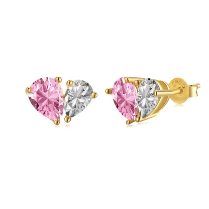 [Rosla]Dazzling Elegant Heart Cut Lover Earrings