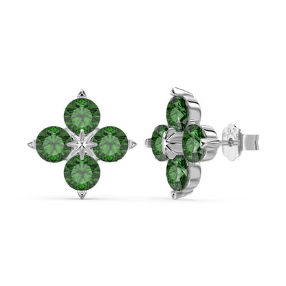 [Rosla]Four-Leaf Clover Eight-Pointed Star Earrings