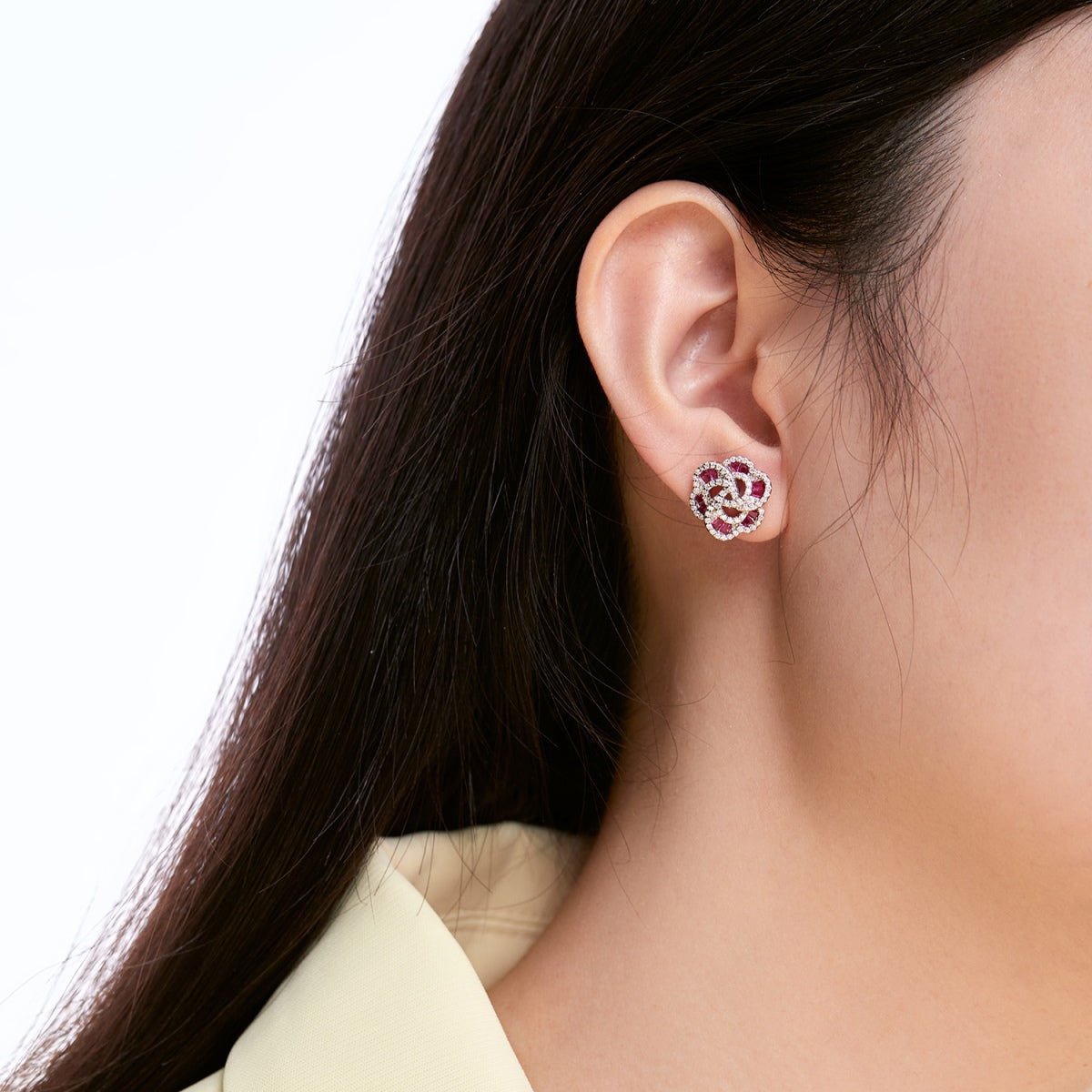 [Rosla]Exquisite Flower Shape Daily Earrings