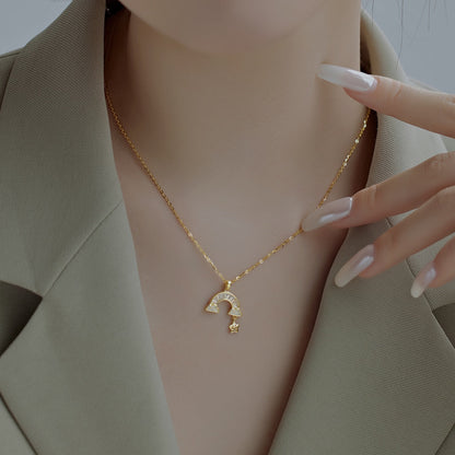 [Rosla]Unique Rainbow Star Necklace