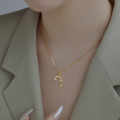 [Rosla]Unique Rainbow Star Necklace