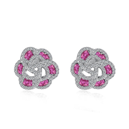 [Rosla]Exquisite Flower Shape Daily Earrings