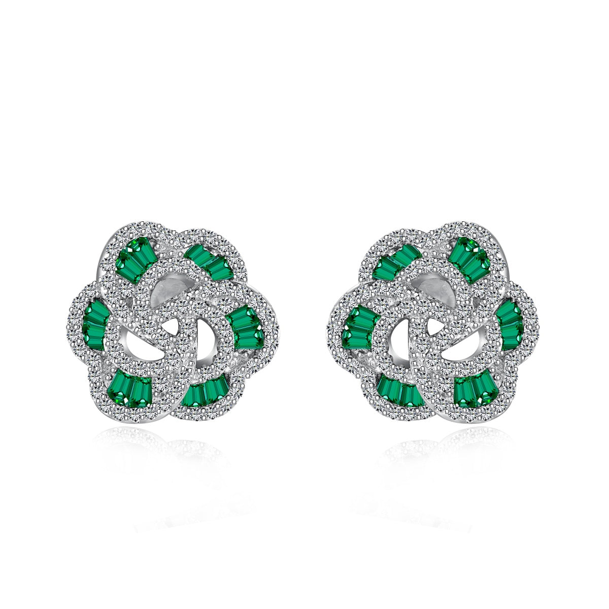 [Rosla]Exquisite Flower Shape Daily Earrings