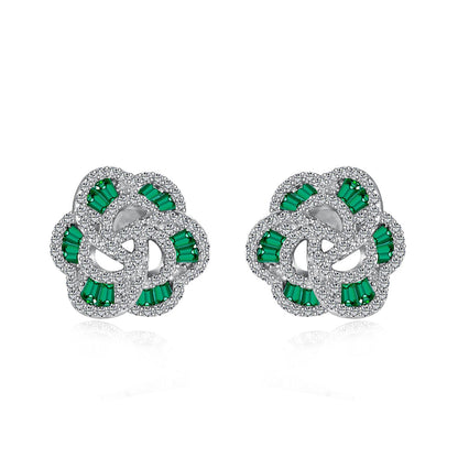 [Rosla]Exquisite Flower Shape Daily Earrings