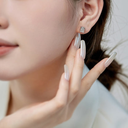 [Rosla]Radiant Luxurious Princess Cut Daily Earrings