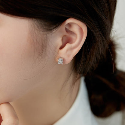 [Rosla]Radiant Luxurious Princess Cut Daily Earrings