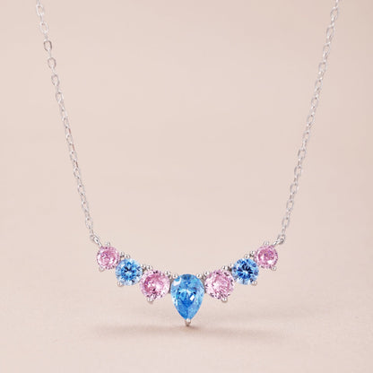 [Rosla]Dainty Colorful Heart Necklace