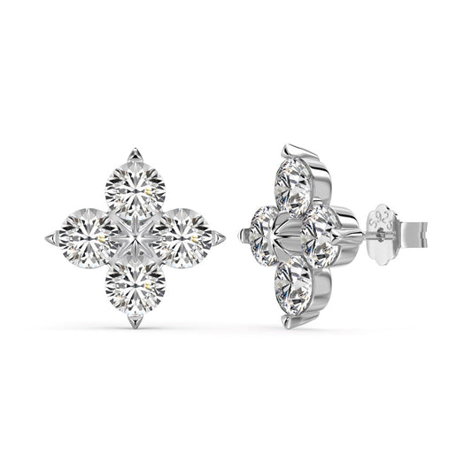 [Rosla]Four-Leaf Clover Eight-Pointed Star Earrings