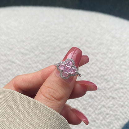 [Rosla]Luxurious Eternity Flower Shape Banquet Ring