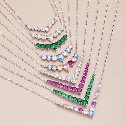 [Rosla]Dazzling Rainbow Necklace