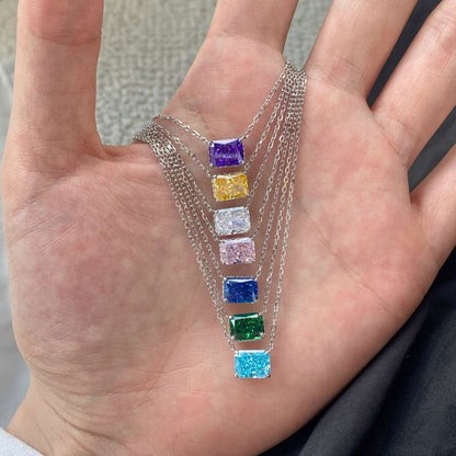 [Rosla]Luxurious Square Shape Colorful Necalack